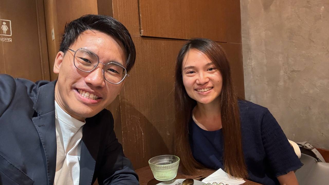 志煒和慧欣第一次單獨見面時在蘭桂坊的合照